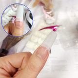 1000pcs Clear and Natural French False Nails Tips Press on Fake Nails Acrylic Nails 10 Sizes for Nail Salons and DIY Nail Art (2x500pcs)