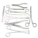 PRECISE CANADA: 9 Body Piercing Instruments KIT Tools PENINGTON Forceps,PC-DS-740