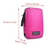 Foldable Zipper Cosmetic Storage Bag - Large Cosmetic Makeup Travel Organizer,Organize Make Up, Cosmetics, First Aid, Personal Care, Bathroom - Various Compartments Travel Wash Bag(Rose Red)