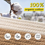 Extra Large Cotton Rope Basket KRUIO Collapsible Woven Laundry Basket with Handles