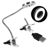 LED Desk Light Clip, USB Beauty Lamp, Table Lamps for Manicure Reading Tattoo Light Portable Eye Protection Lamp Eyelash Tattoo Eyebrow Tattoo Use in Aesthetic Tattoo Salon SPA