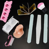 42 in 1 Combo Nail Art Set Acrylic Nail Powder Glitter Brush Nail Art Tools Kit Set for Professional and Home Use