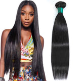 Misoun Hair Malaysian Virgin Hair Straight Hair One Bundle 10inch 100% Unprocessed Virgin Human Hair Extension Weave Weft Natural Color (100+/-5g)/bundle Can be Dyed and Bleached