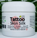Urban ReLeaf TATTOO SKIN SILK! Heal new ink fast! Brighten old tats! 100% Natural Shea Butter Salve Goo Ointment, Cream Lotion Protect! Vegan. Healing Botanicals!