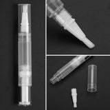 10pcs 5ml Empty Transparent Twist Pen, Cosmetic Container Tube Lip Gloss Nail Oil Eyelash Growth Liquid Brush Applicators for Women Makeup Convenient Use