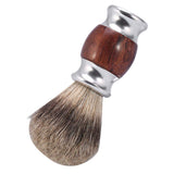 Men's Wood Shaving Set, Wet Grooming Shaving Set with Rosewood 5 Layer Razor, Wood Brush and Stainless Steel Stand, Perfect Gift for Boyfrien and Father