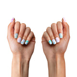 PopSockets: 30 Gel Nails and Matching PopGrip with Swappable Top for Phones and Tablets - Unicorn Marble Spectrum