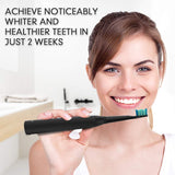 Electric Toothbrush for Adults with Powerful Sonic Cleaning - Whitening Toothbrushes with Smart Timer, 5 Modes, 8 Brush Heads & A Travel Case, Dentist Recommended Rechargeable Sonic Toothbrushes Black