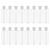 TRENDBOX 16 Pack 120ml Plastic Empty Bottles with Flip Cap Travel Containers Travel Size Bottles with Flip Cap for Shampoo, Liquid Body Soap, Toner, Lotion, Cream