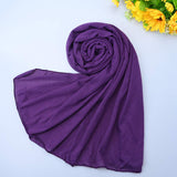 4 Pieces Stretch Jersey Turban Head Wrap Knit Headwraps Urban Hair Scarf Solid Color Breathable Ultra Soft Extra Long Head Band Tie for Women