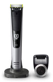 PHILIPS Norelco OneBlade Pro Kit, Hybrid Electric Trimmer and Shaver, QP6520 + OneBlade Body Kit, 3 pieces, Black, 1 Count