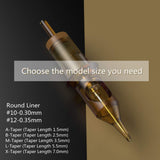 RHEIN Premium Tattoo Cartridge Needles #10 Bugpin 3 Round Liner X-Taper 20pcs (1003RL)