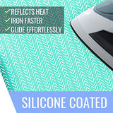 Seiritex Silicone Ironing Board Cover with Elastic Edge Scorch and Stain Resistant Cotton