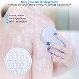 HelloCreate Silicone Bath Body Scrubber Exfoliating Massage Shower Brush Baby Shampoo Brush