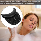 Hair Washing Neck Rest Cushion - Salon Spa Silicone Shampoo Bowl Gripper, Hair Washing Neck Support Rest Pillow Cushion for Sink