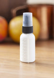 1 oz / 30 ml White Graduated Plastic HDPE Boston Round Bottles with Black Treatment Pump (6 PACK)