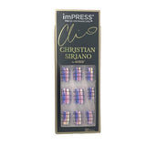 Kiss imPress Manicure Press-On Short Length Iridescent Nails BIPC010 Stained Glass