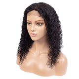Seelaak 4x4 Lace Closure Wigs Human Hair Curly Wigs 1b Glueless Silky 20Inch Pre Plucked with Baby Hair Jerry Curl Wigs for Black Women (20inch & Free Wig Cap)