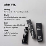 [unpa.] All-Natural Organic Charcoal Teeth Whitening and Strengthening Toothpaste for Minty Fresh Breath: Cha Cha Toothpaste, 100g (2-pack)