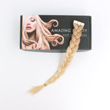 ABH AmazingBeauty Hair Pre-Taped 50g/20pcs Remy Human Hair Ombre Blonde Skin Weft Hair Extensions, Invisible, Seamless, Two Toned Dark Dirty Blonde Fading into Platinum Ash Blonde T12-60, 14 Inch