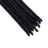 12” Dreadlock Extension For Hip-Hop Crochet Braiding Hair For Man Handmade Single End Synthetic Reggae Extension Twist Braiding Hairpiece Heat Resistant Box Braid (15strands/3packs,dark black)