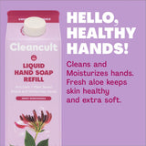 Cleancult Liquid Hand Soap Refill, Sweet Honeysuckle Scent, 32 oz, Natural Ingredients, Cruelty Free, Moisturizing, Biodegradable, Eco Friendly