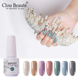 Clou Beaute 8ml Gel Nail Polish Set Soak Off UV LED Nail Gel Polish Art Varnish Gift Box Set Pack of 8 Colors Set816