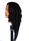 HairZtar Human Hair 20-21" Mannequin Head Hairdresser Training Head Manikin Cosmetology Doll Head (CORA) (CASEY)