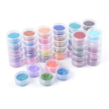 MEILINDS 45 Colors Nail Art Glitter Powder Acrylic Glitter Shiny Dust Set Nail Art Decoration