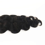 ZZRRYY Premium Body Wave Brazilian Remy Human Hair Weaving Bundle, Brazilian Human Hair Weave Bundles, Hair Weft Color Natural Off Black ( 4packs, 400g ) (Body, 20/22/24/26 Inch)