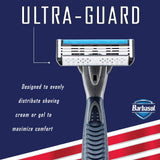 Barbasol Ultra 3 Premium Disposable Razor Value Pack Bundle (3 Packs/12 Total Razors)