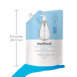 Method Gel Hand Soap Refill, Sweet Water, 34 Fl Oz (Pack of 3)