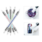 Nail Art Tools Acrylic Nail Brush 15 Pcs Rhinestone Picker Wax Pencil Tips Dotting Pens Nail Liner Brushes (Acrylic Nail Art Tools)