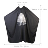traderplus Hair Cutting Gown Cape with Viewing Window Hairdresser Barber Stylist Hair Cut 57x47