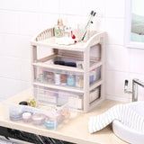 IMPR3·TREE 3 Drawer Storage Rack Cosmetic Case Organizer Artist Makeup Brushes Toiletry Jewelry Digital Accessories File