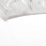 22"/24" Curly Straight Invisible Hidden Wire Synthetic Hair Extensions Secret Wire No Clips Full Thick Hairpieces