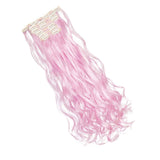 7Pcs 16 Clips Curly Straight Clip in Hair Extension Full Head Synthetic Hair Extension