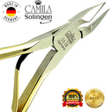 Camila Solingen CS09 4" Professional Nail Cuticle Trimmer, from Solingen, Germany. Best Stainless Steel, Anti-corrosive. Perfect Tool for Manicure and Pedicure. Premium Cuticle Cutter (9mm Blade)