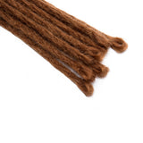 20" Dreadlock Extension Ombre For Hip-Hop Synthetic Heat Resistant Faux Locs Dread Reggae Extension Twist Braiding Faux Locs Crochet For Man Women (15strands/3packs,light auburn)