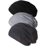 Hicdaw 3PCS Satin Lined Sleep Cap Sleep Cap for Women Hair Wraps for Women Gifts for Frizzy Hair Women