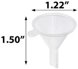 1 oz / 30 ml Cobalt Blue Glass Boston Round Bottle with Silver Metal and Glass Dropper (24 pack) + Funnel
