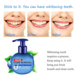 Baking Soda Whitening Toothpaste,Strengthening Stain Removal Gel Toothpaste Stain Removal Whitening Toothpaste Strong Cleaning Power Natural Stain Remover Press Toothpaste (Blue Berry+Passion Fruit）