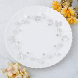 Yean Bride Wedding Hair Vine Headband Gold Leaf Bridal Accessories for Women (Silver)