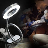 LED Desk Light Clip, USB Beauty Lamp, Table Lamps for Manicure Reading Tattoo Light Portable Eye Protection Lamp Eyelash Tattoo Eyebrow Tattoo Use in Aesthetic Tattoo Salon SPA