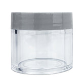 Beauticom 30G/30ML Clear Round Sample Container Jars with Gray Flat Top Lids for Lotion, Cream, Salves, Cosmetic and Makeup Samples - BPA Free (30 Pieces)