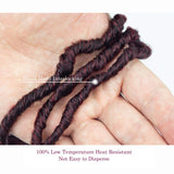 Faux locs crochet hair 18 inch, goddess locs, crochet hair for black women, nu locs extensions, Kanekalon Synthetic, Low Temperature Heat Resistant, Pre looped Hair nu 6Pcs- TBUG