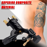3 Colors Rotary Tattoo Motor Machine Gun, Professional Dragonfly Rotary Tattoo Motor Machine Gun Shader Liner Artist Makeup Tool Accessory, RCA Cable Artist Acessories(Black)