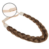 Winopey 3 Strands Synthetic Hair braided Headband Classic Chunky Plaited Elastic Stretch Hairpiece braid headband - Ladies Beauty Headwear (Color 88T)