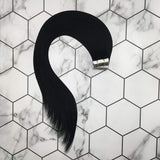 Tape in Human Hair Extensions Off Black Color #1 Seamless Hair Extensions Remy Human Hair 22inch 20pcs/50g Komorebi Hair