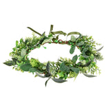 Vividsun Bridal Green Leaf Crown Bohemian Headpiece Floral Headband Photo Prop (Mixed green leaves)